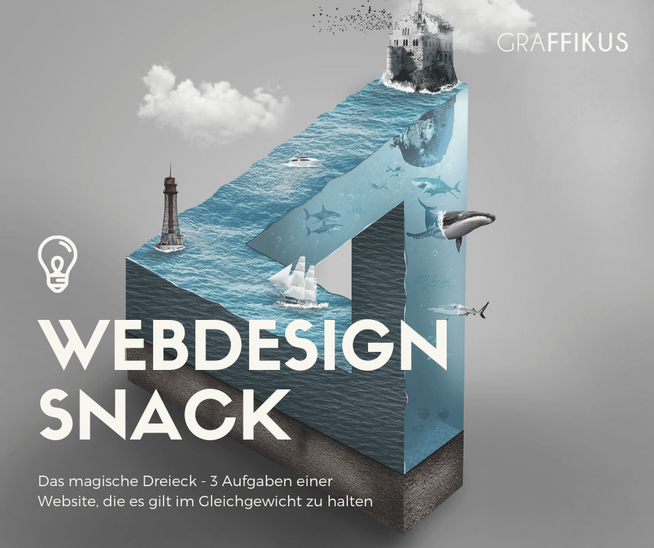 Webdesign Snack - Das magische Dreieck deiner Website